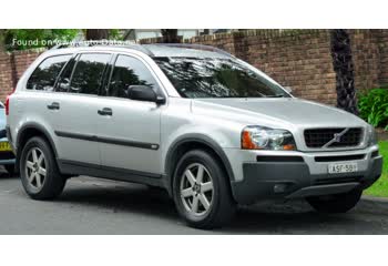 Full specifications and technical details 2002 Volvo XC90 2.4 TDi (163 Hp) Automatic