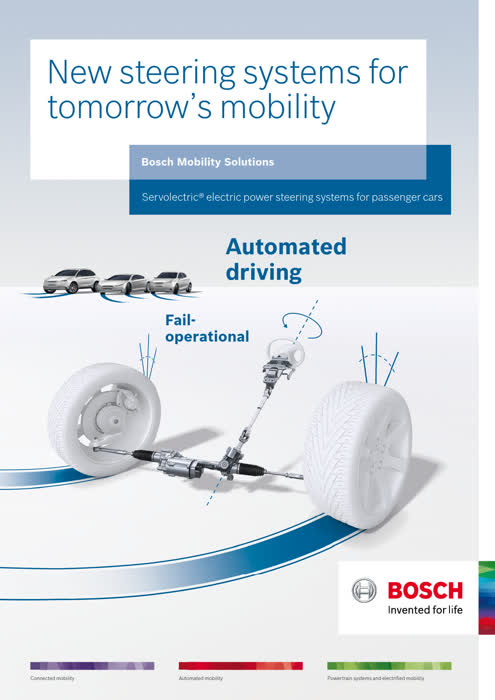 New steering systems for tomorrow’s mobility - Servolectric electric power steering systems for passenger cars