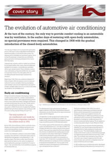 The evolution of automotive air conditioning - صورة الغلاف